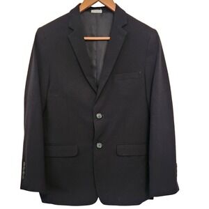 Calvin Klein Regular Black Button Front Blazer Jacket‎